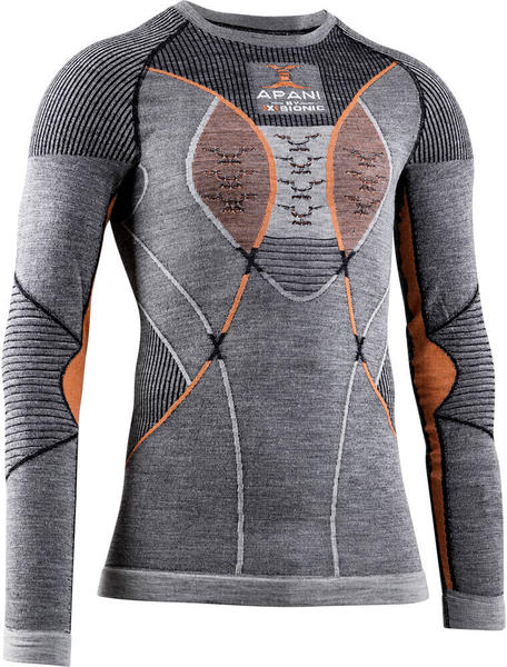X-Bionic Apani 4.0 Round Neck Shirt Men black/grey/orange