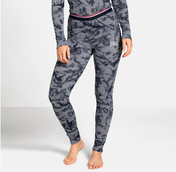 Odlo Women's Active Warm Originals Base Layer Pants grey melange/AOP FW19