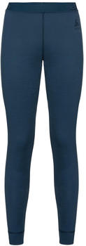 Odlo Women's Natural 100% Merino Warm Baselayer Pants blue wing teal