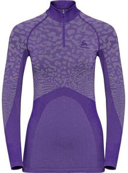 Odlo Women T-Shirt 1/2 Turtle Neck Blackcomb Baselayer clematis blue/tradewinds/clematis blue