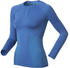Odlo Shirt l/s Crew Neck Evolution Warm Women (180901) dazzling blue / tile blue