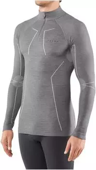 Falke Man Long Sleeved Shirt Wool-Tech grey heather (33410-3757)