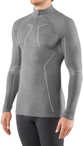 Falke Man Long Sleeved Shirt Wool-Tech grey heather (33410-3757)