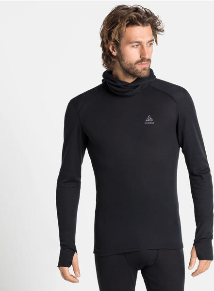 Odlo Men's Active Warm ECO Baselayer Top with Facemask black