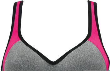 Naturana Sport-soft-bh Mit Schale (5349) grau/pink/schwarz