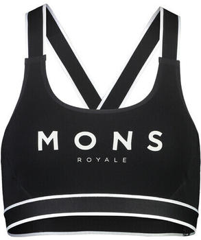 Mons Royale Stella X-Back Bra Women Black