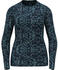 Odlo Women Active Warm Eco Base Layer with Print blue wing teal