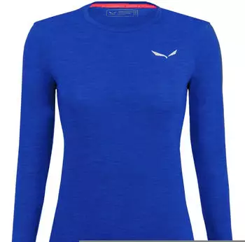 Salewa Zebru Fresh Merino Responsive Langarm Shirt Damen blue electric