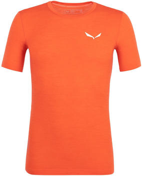 Salewa Zebru Fresh Merino Responsive T-Shirt Men's red orange
