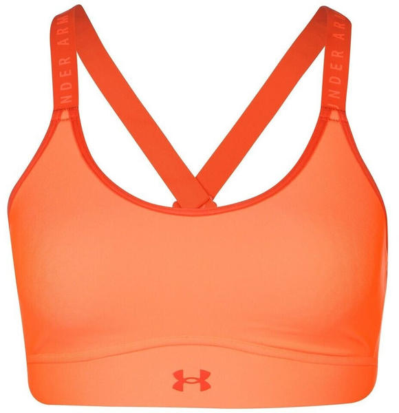 Under Armour Infinity Mid Covered Sports Bra electric tangerin