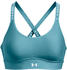 Under Armour Infinity Mid Covered Sports Bra glacier blue/white