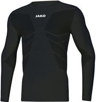 Jako 6455-08-K, Jako Longsleeve Comfort 2.0 Kinder - schwarz - 3XS