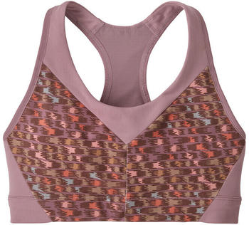 Patagonia Women's Wild Trails Sports Bra intertwined hands/evening mauve