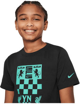 Nike FC Liverpool X LeBron James T-Shirt Kids (FQ6578) schwarz
