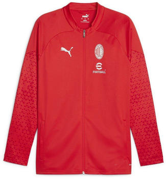 Puma Ac Milan Football Training Jacket for all time red/feather gray