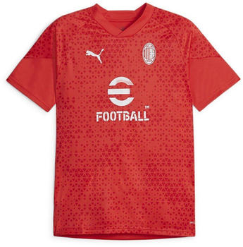 Puma Ac Milan Short Sleeve Training Jersey for all time red/feather gray
