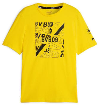 Puma BVB Borussia Dortmund FtblCore Graphic T-Shirt Herren (771857) cyber yellow/puma black
