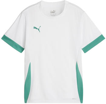 Puma teamGOAL Matchday Trikot Kids Weiss Gr&uuml;n F15