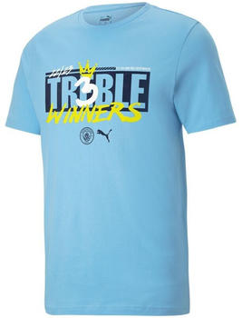 Puma Manchester City FC Treble Winners T-Shirt Herren (778682) team light blue