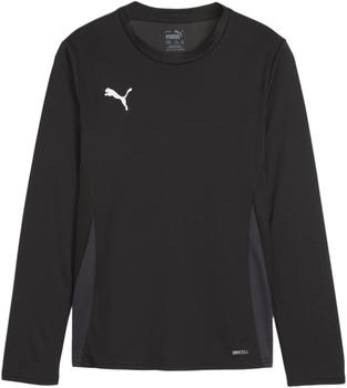 Puma teamGOAL Trikot Langarm Kids Schwarz Weiss F03