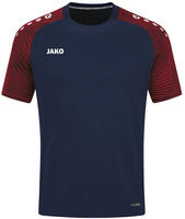 Jako 6122, JAKO Performance T-Shirt Damen marine/rot 40
