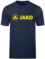 Jako 6160, JAKO Promo T-Shirt Kinder marine meliert/neongelb 164 kids