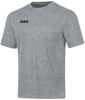 Jako 6165, JAKO Base T-Shirt hellgrau meliert 140