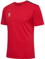 hummel Hmlauthentic Co T-Shirt S/S Herren - true red - S