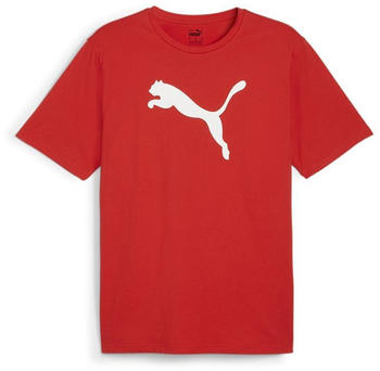 Puma Teamrise Logo Jersey Cotton Trikot rot