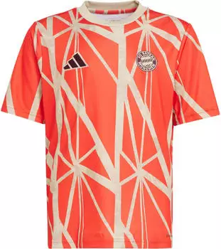 Adidas FC Bayern München Aufwärmshirt Kinder 2024/2025 rot