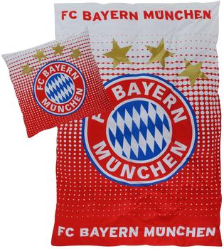 FC Bayern München Bettwäsche Logo 80x80+135x200cm