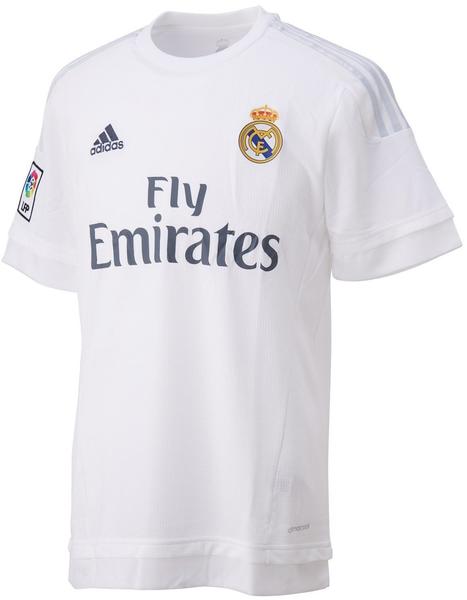 adidas Real Madrid Herren Heim Trikot 2015/2016 white/clear grey S