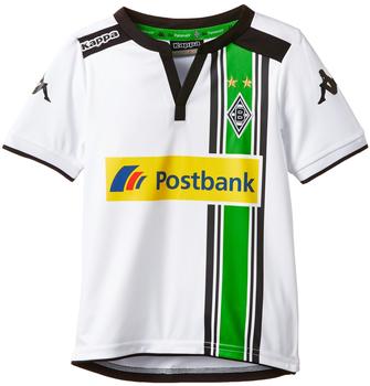 Kappa Borussia Mönchengladbach Kinder Heim Trikot 2015/2016 weiß/schwarz/grün Gr. 140