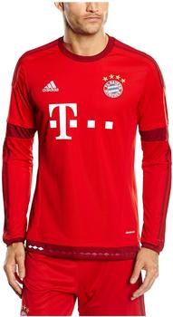 adidas FC Bayern München Herren Heim Trikot langarm 2015/2016 fcb true red/craft red XXL