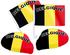 Alsino 4 tlg. Alsino Belgien Wm Fanartikel Auto Fanset Fanpaket AutoflaggenSpiegelüberzug Autofahne