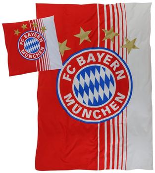 FC Bayern Bettwäsche rot/weiss rot 1x 80x80cm, »Original«