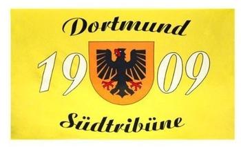 Alsino Dortmund Fahne Meisterfahne Flagge Dortmundfahne Hissfahne Zimmerfahne [wählen: Dortmund Südtribüne