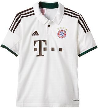 adidas FC Bayern München Kinder Auswärtstrikot 2013/2014 running white/mustang brown Gr. 176