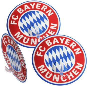FC Bayern Handtuchhalter Logo 3er Set
