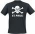 FC St. Pauli Herren T-Shirt Totenkopf schwarz M