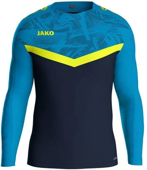 JAKO Kinder Sweat Iconic marine blau neongelb