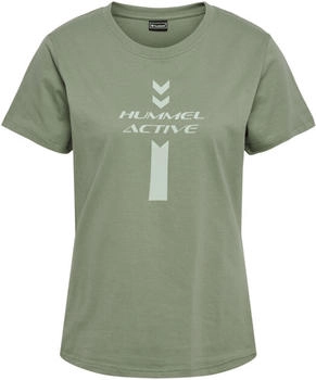 Hummel hmlACTIVE Graphic T-Shirt Damen Grün