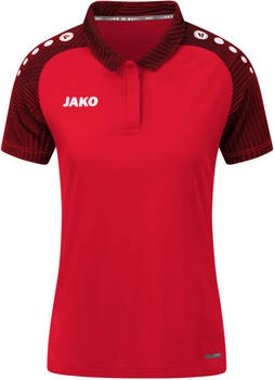 JAKO Performance Poloshirt Damen Rot Schwarz