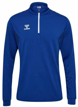 Hummel Authentic Half-Zip Langarm Shirt blau schwarz