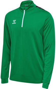 Hummel Authentic Half-Zip Langarm Shirt gr&uuml;n