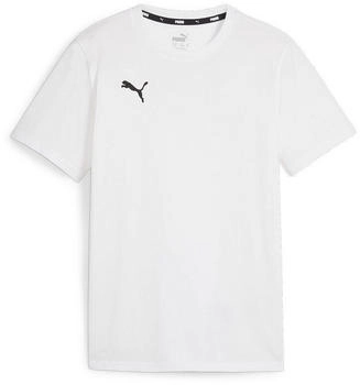 Puma teamGOAL Casuals T-Shirt Kinder wei&szlig;