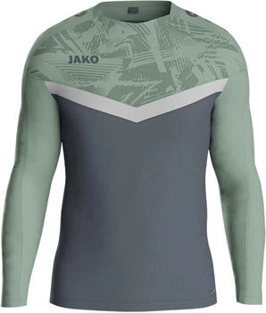 JAKO Pullover Iconic 8824-852 anthrazit mintgr&uuml;n soft grey