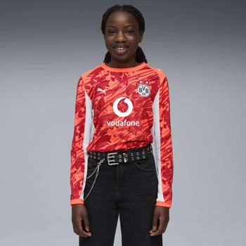 Puma Borussia Dortmund Torwarttrikot langarm rot Kinder 2025/2026