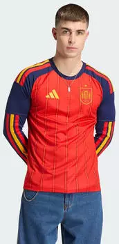 Adidas Spain 26 Home Replica Long Sleeve Jersey