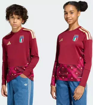 Adidas Italien Torwarttrikot langarm Kinder 2026